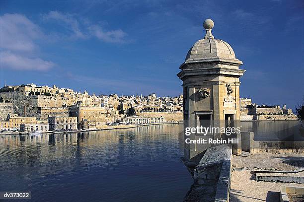 senglea vedette, malta - maltese islands stock pictures, royalty-free photos & images