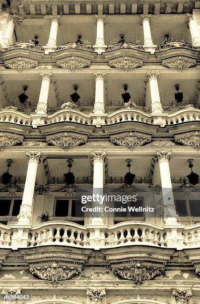 ornate building facade - connie stock pictures, royalty-free photos & images