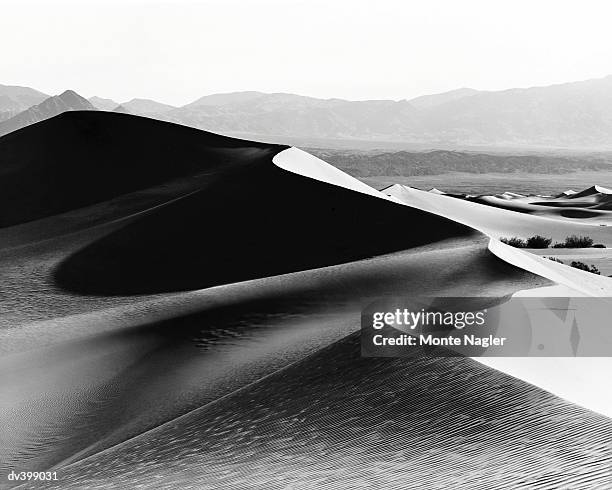 desert landscape - mesquite flat dunes stock pictures, royalty-free photos & images