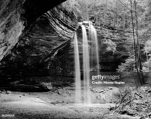 waterfall in forest - monte stock pictures, royalty-free photos & images