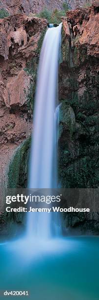 mooney falls, havasu canyon, grand canyon national park, arizona, usa - mooney falls stock pictures, royalty-free photos & images