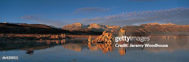 tufa towers, mono lake, california, usa - reserva animal estatal imagens e fotografias de stock