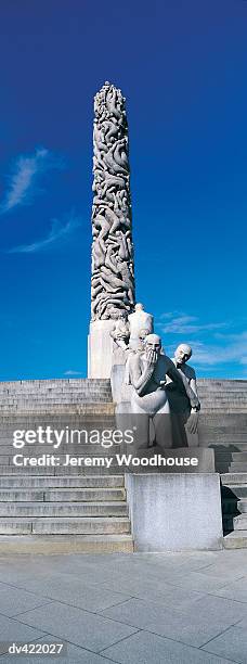 gustav vigeland sculpture park, frogner, oslo, norway, - gustav stock pictures, royalty-free photos & images