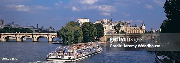 ile de cite and pont neuf bridge, paris, france - pont fotografías e imágenes de stock