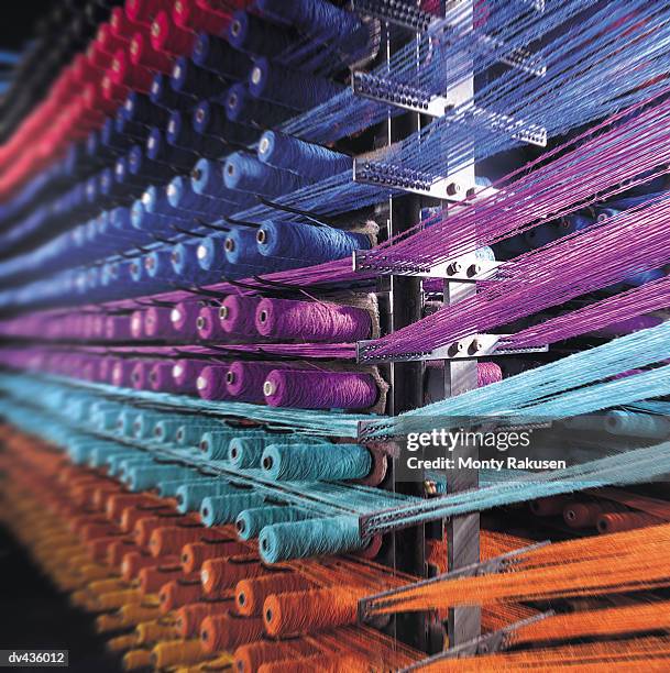 fabric winder - loom stock pictures, royalty-free photos & images