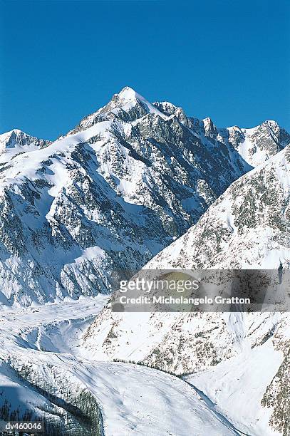 mer du glace, the alps, italy - du stock pictures, royalty-free photos & images