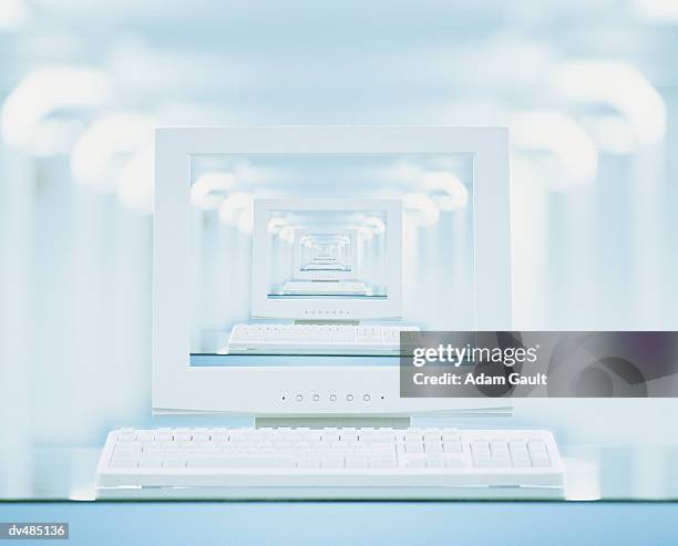 Computer Monitor Image Persistence 489 Dual Monitor Workstation Stock Photos, High-Res Pictures, and ...