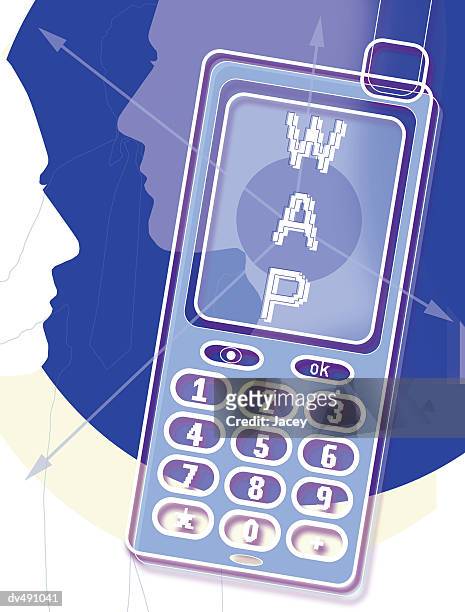 cellular phone - wap stock-grafiken, -clipart, -cartoons und -symbole