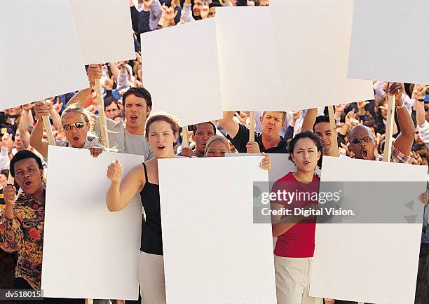 People Hold Paper Crowd Of People Holding Blank Paper High-Res Stock Photo - Getty Images