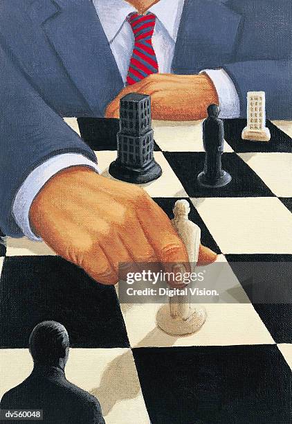 strategy - playing chess stock illustrations
