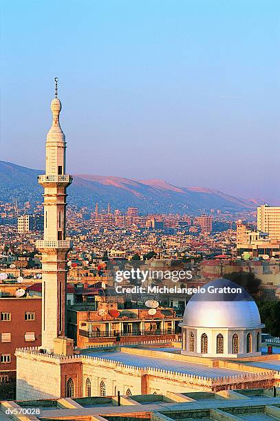 damascus cityscape - damascus stock pictures, royalty-free photos & images