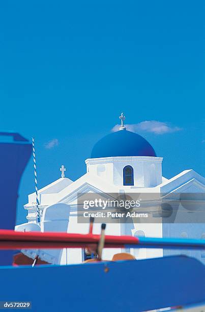 church, mykonos island, greece - peter island stock pictures, royalty-free photos & images