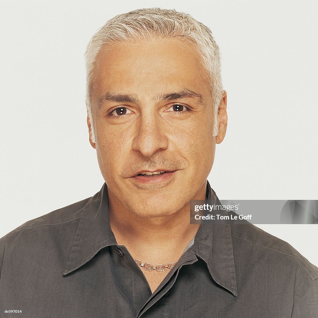 Mid Adult Man With Gray Hair