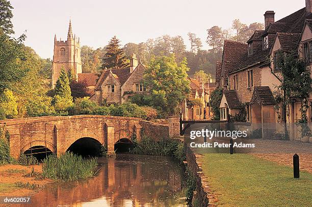 castle combe, cotswolds, england, uk - castle combe stock pictures, royalty-free photos & images