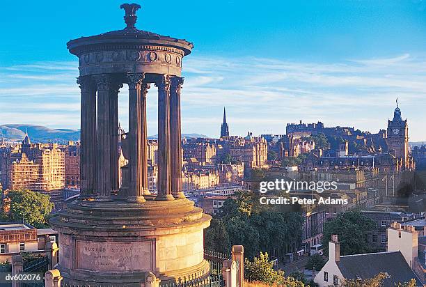 view from carlton hill, edinburgh, scotland, uk - peter adams imagens e fotografias de stock