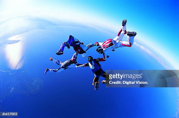 skydiving - skydiving stockfoto's en -beelden