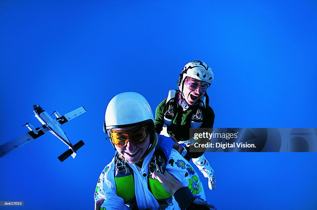 Women Skydiving
