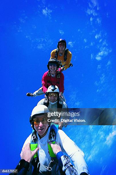 skydiving - digital camcorder stock pictures, royalty-free photos & images