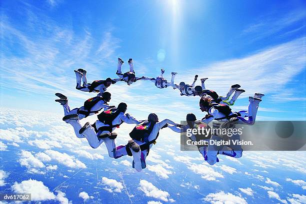 skydiving - fallschirmsport stock-fotos und bilder
