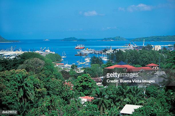 african harbor town - greater antilles foto e immagini stock