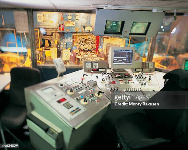 control room in foundry - monty rakusen stock-fotos und bilder