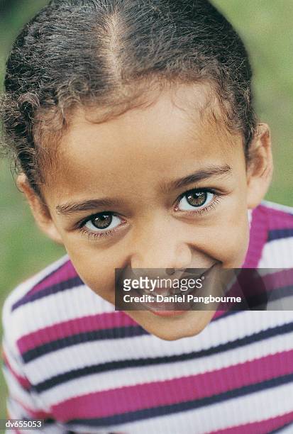 portrait of a girl in a garden - daniel fotografías e imágenes de stock