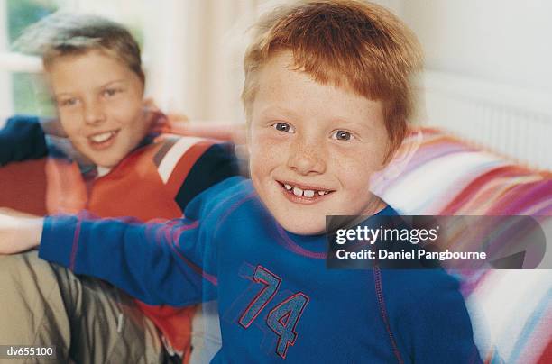 portrait of two children - daniel stock pictures, royalty-free photos & images