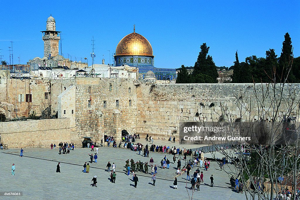 The Wailing Wall and the Dome of the Rock, Jerusalem, Israel