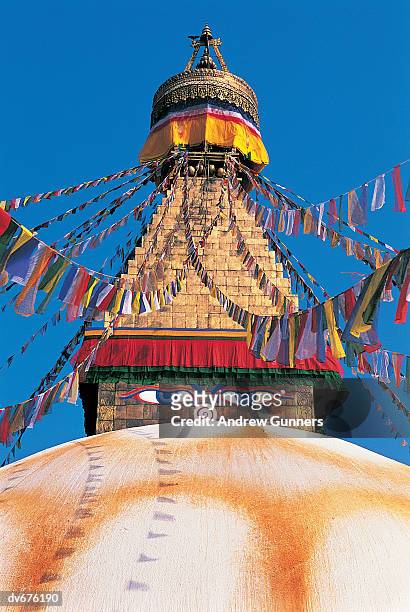 bodnath stupa, kathmandu, nepal - kathmandu valley stock pictures, royalty-free photos & images