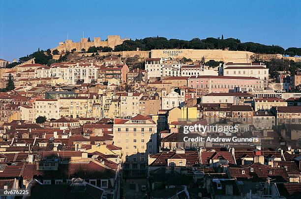 castelo de sao jorge, lisbon, portugal - baixa stock pictures, royalty-free photos & images