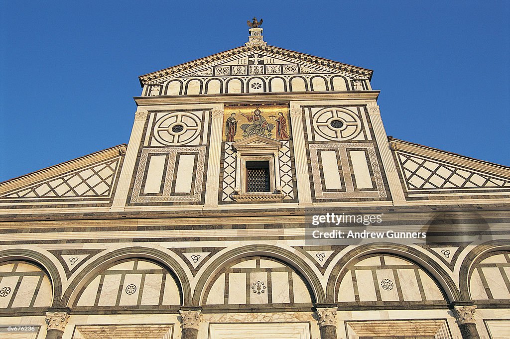 Low Angle View of San Miniato Church, Florence, Italy