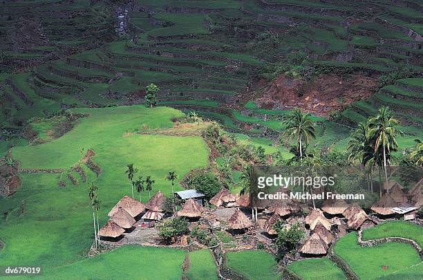 ifugao village, banaue, luzon, philippines - ifugao province stock pictures, royalty-free photos & images