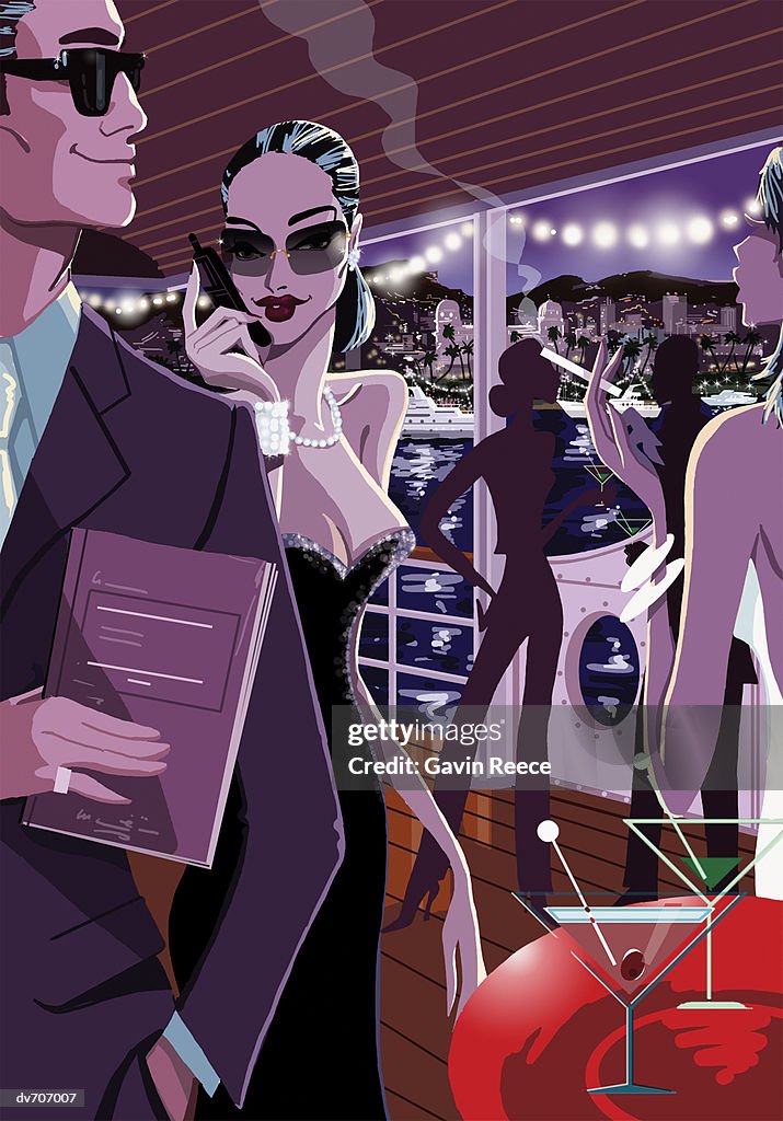 People Partying on a Boat