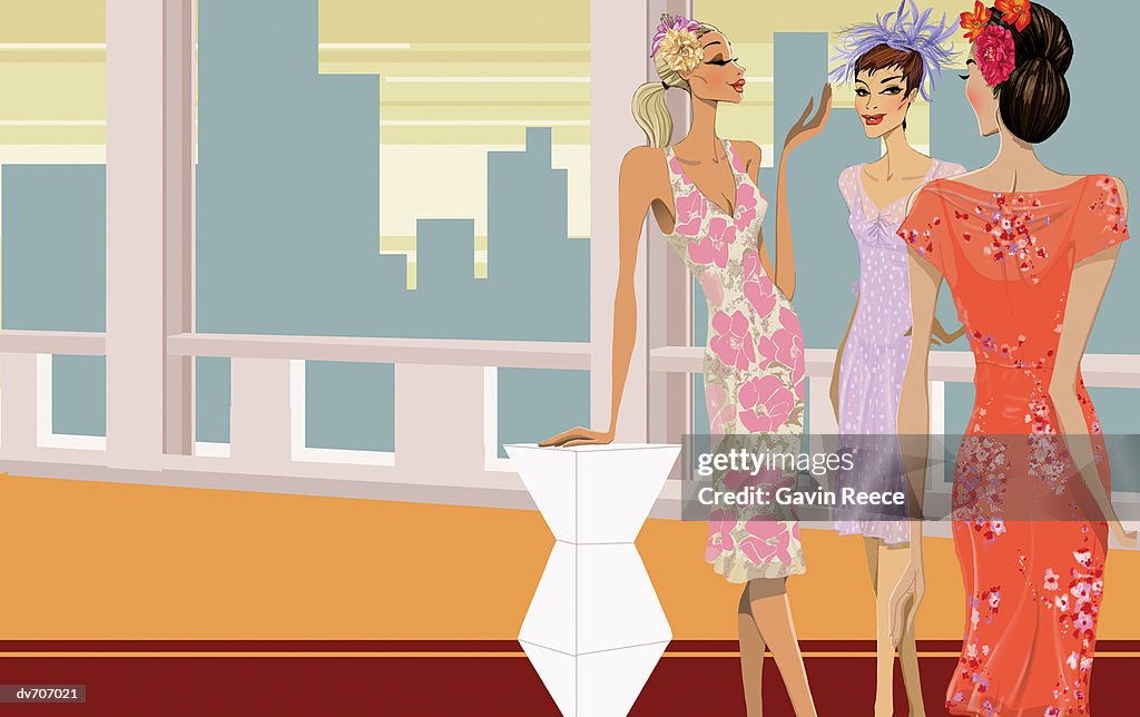 Three Woman Chatting in a Studio Apartment