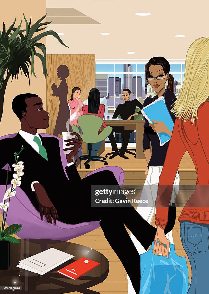 People Working in an Office