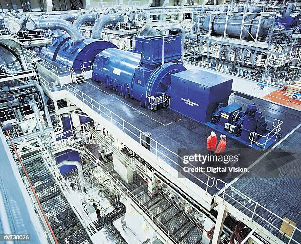 engineers in nuclear power station - nuclear power station stock pictures, royalty-free photos & images