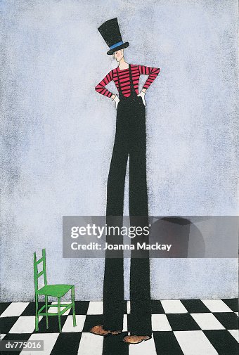Tall Man Looking Down at a Chair Tall Man Looking Down at a Chair