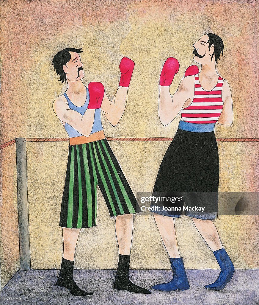 Two Men Boxing
