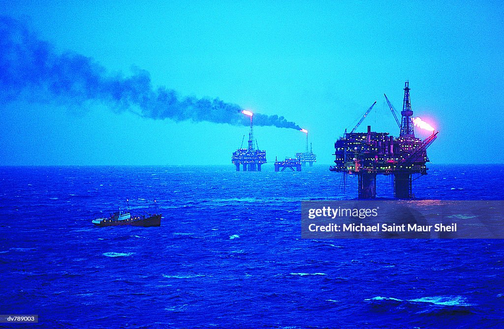 Brent Oil field, North Sea, UK