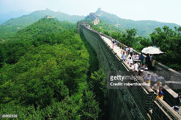great wall of china, badaling, china - northern china stock pictures, royalty-free photos & images