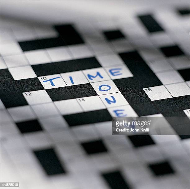 crossword puzzle - crossword stock pictures, royalty-free photos & images