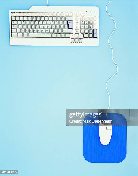 computer keyboard, mouse and mouse pad - mouse pad stock pictures, royalty-free photos & images