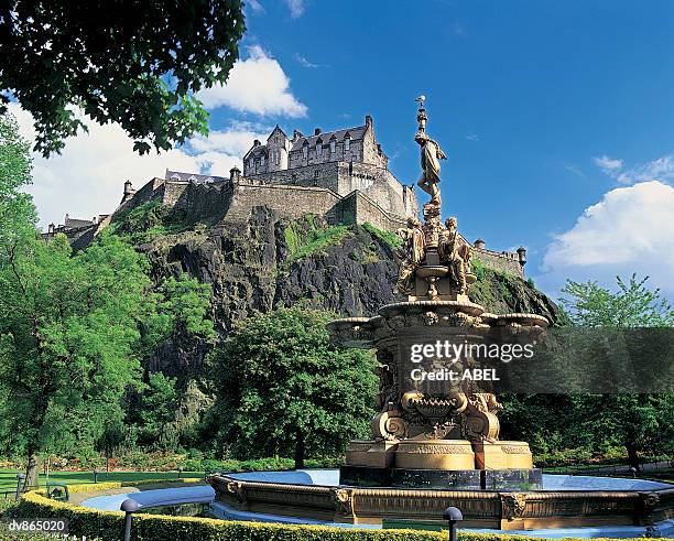 edinburgh castle, edinburgh, lothian, scotland, united kingdom - lothian foto e immagini stock