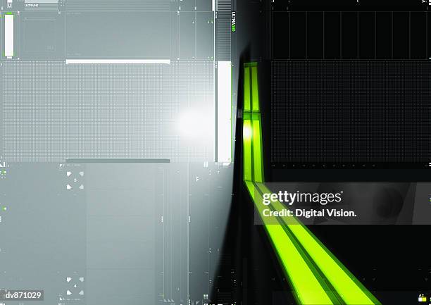 abstract digitally generated image - perspective background stock illustrations