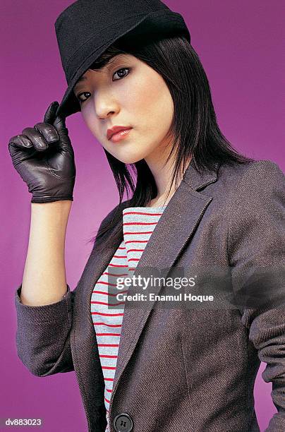 portrait of a woman - formal glove stock pictures, royalty-free photos & images