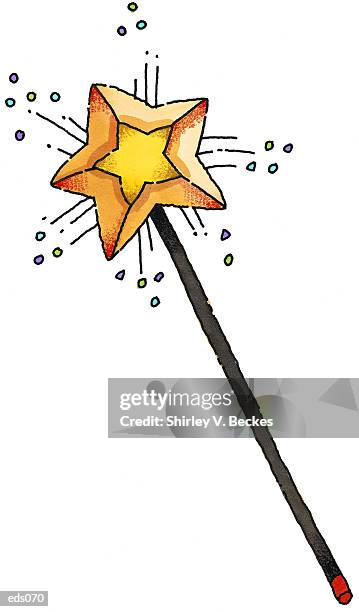 magic wand - magic trick stock illustrations