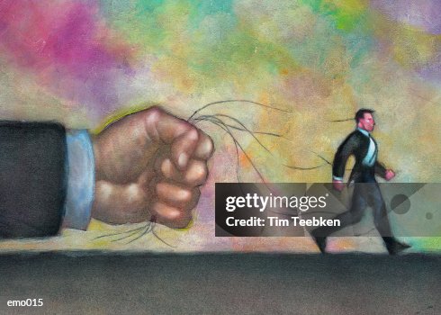 Man Being Pulled By Strings Man Being Pulled By Strings