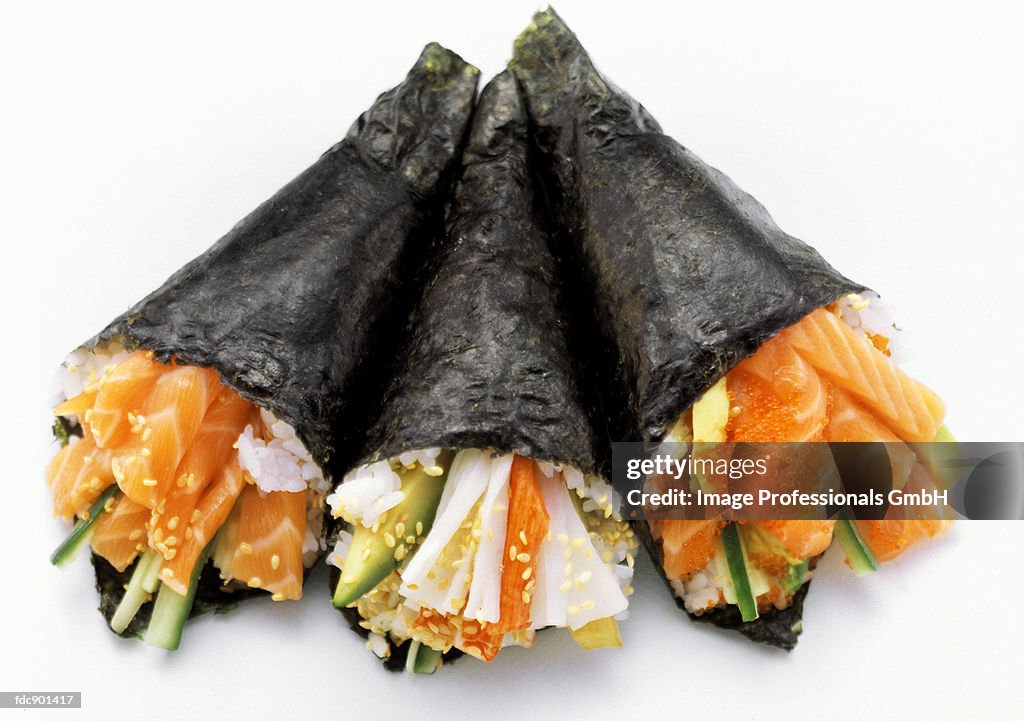 Three Temaki Sushi