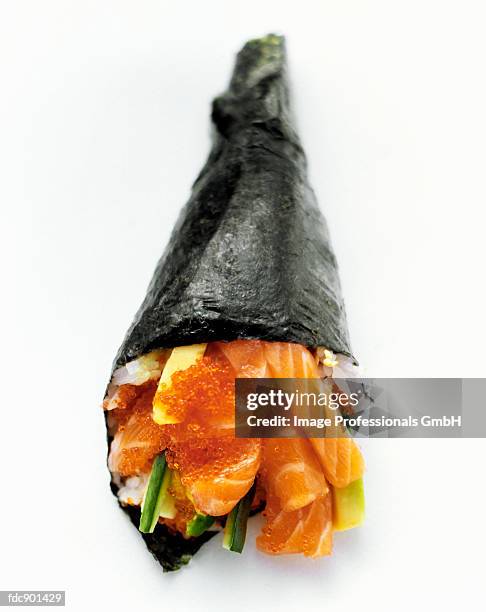 one temaki sushi - sushi cone - fotografias e filmes do acervo