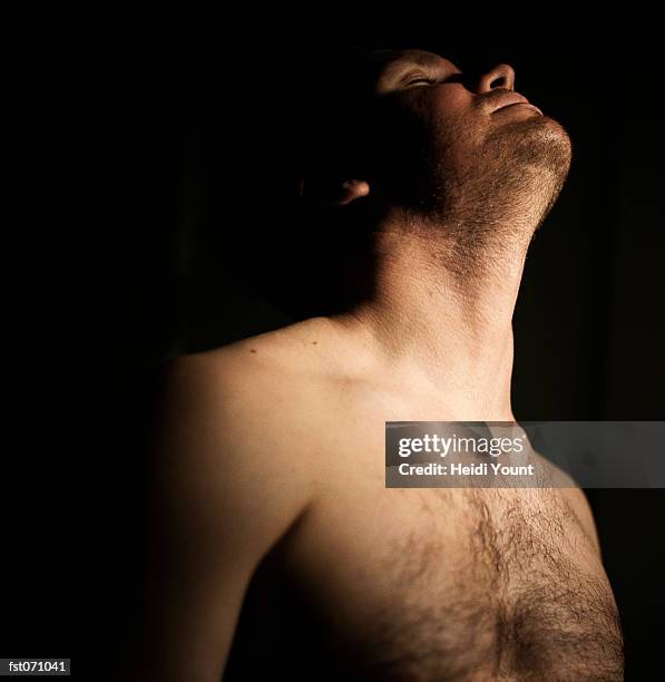 a naked man - heidi stock-fotos und bilder